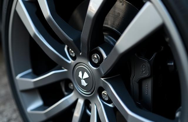 Detailed close-up view of a perfectly clean car wheel and shining alloy rim